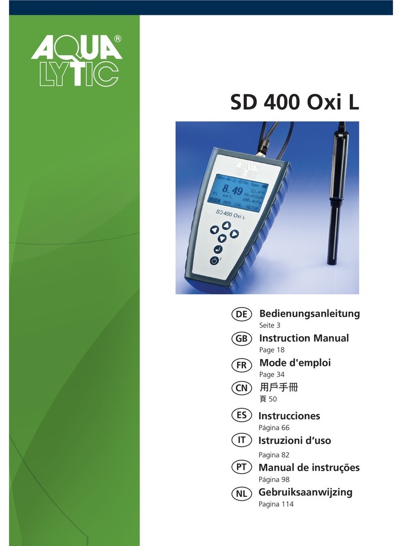 Aqualytic SD 400 Oxi L instruction manual
