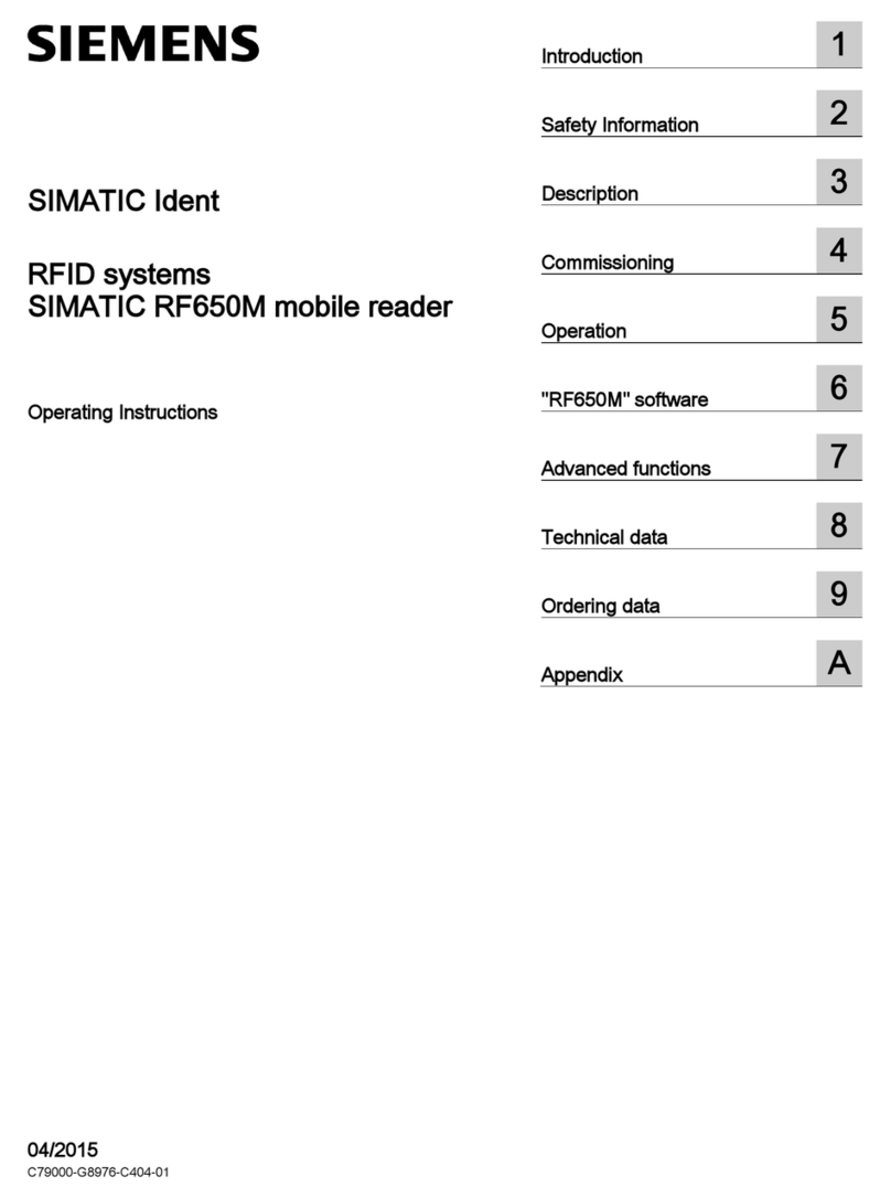 Siemens SIMATIC RF650M User manual Siemens SIMATIC RF650M User manual