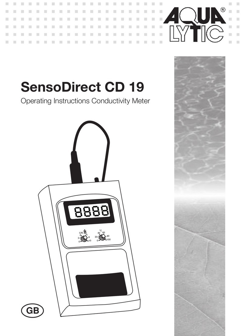 Aqualytic SensoDirect CD 19 operating instructions