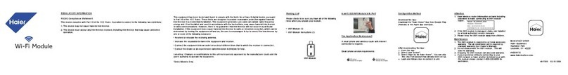 Haier QAWF01A owner's manual