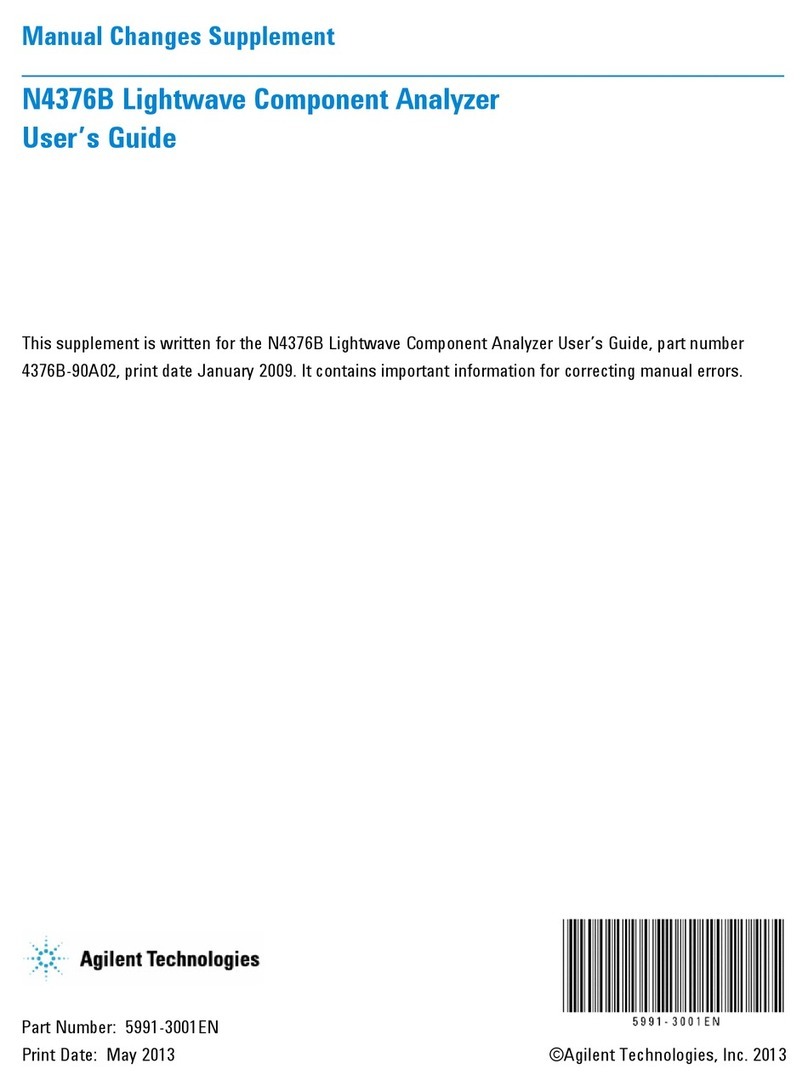 Agilent Technologies N4376B User manual