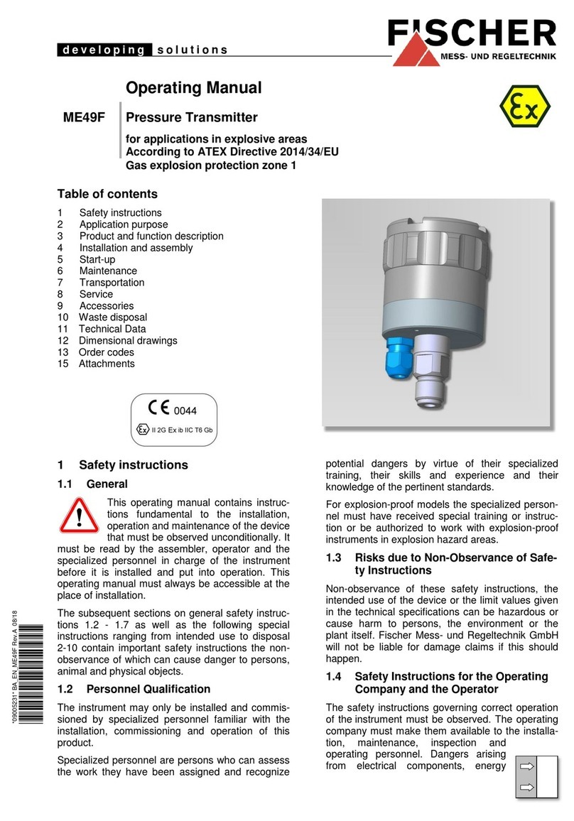FISCHER ME49F Series operating manual