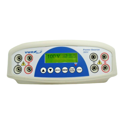 VWR Power Source 300V instruction manual