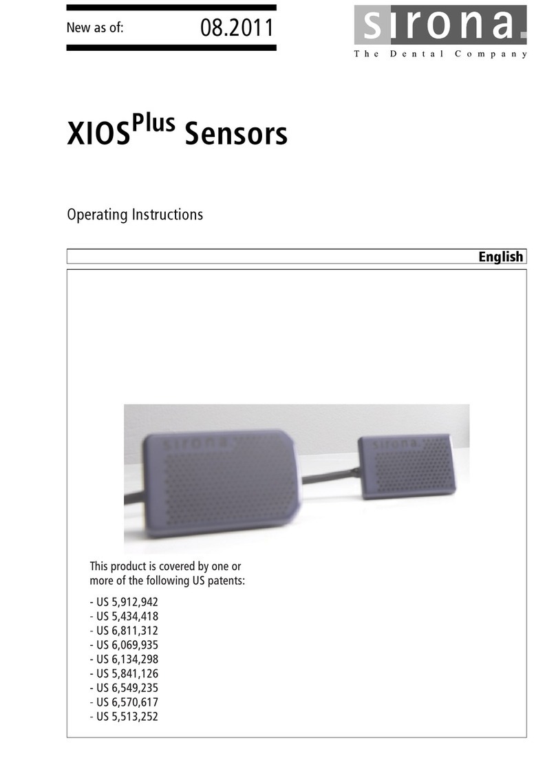 Sirona XIOS Plus operating instructions