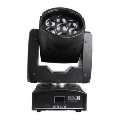 Event Lighting LM7X12W user manual
