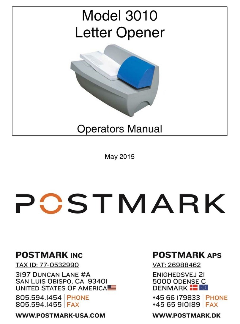 PostMark 3010 Operator's manual