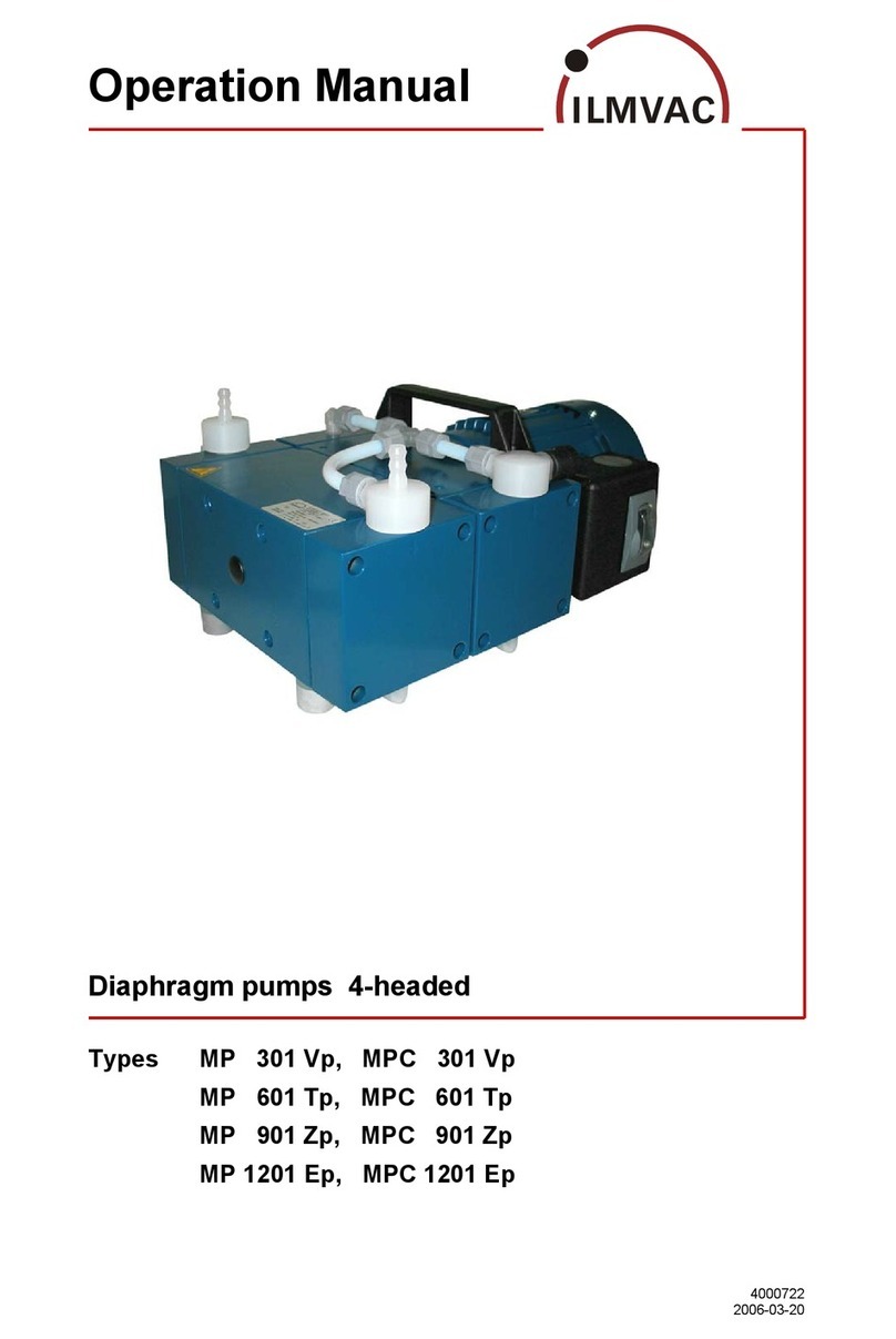 Ilmvac MP 301 Vp Operation manual