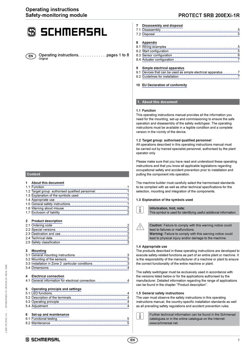 schmersal PROTECT SRB 200EXi-1R User manual