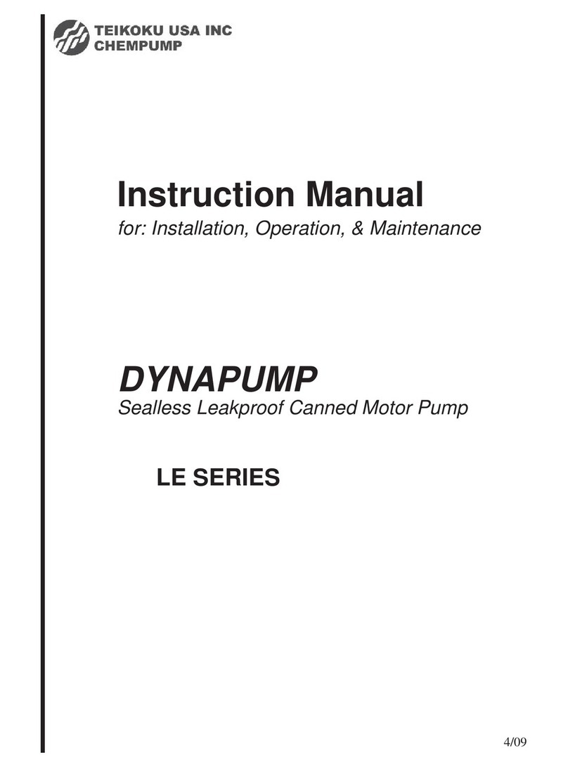 Teikoku DynaPump LE Series User manual