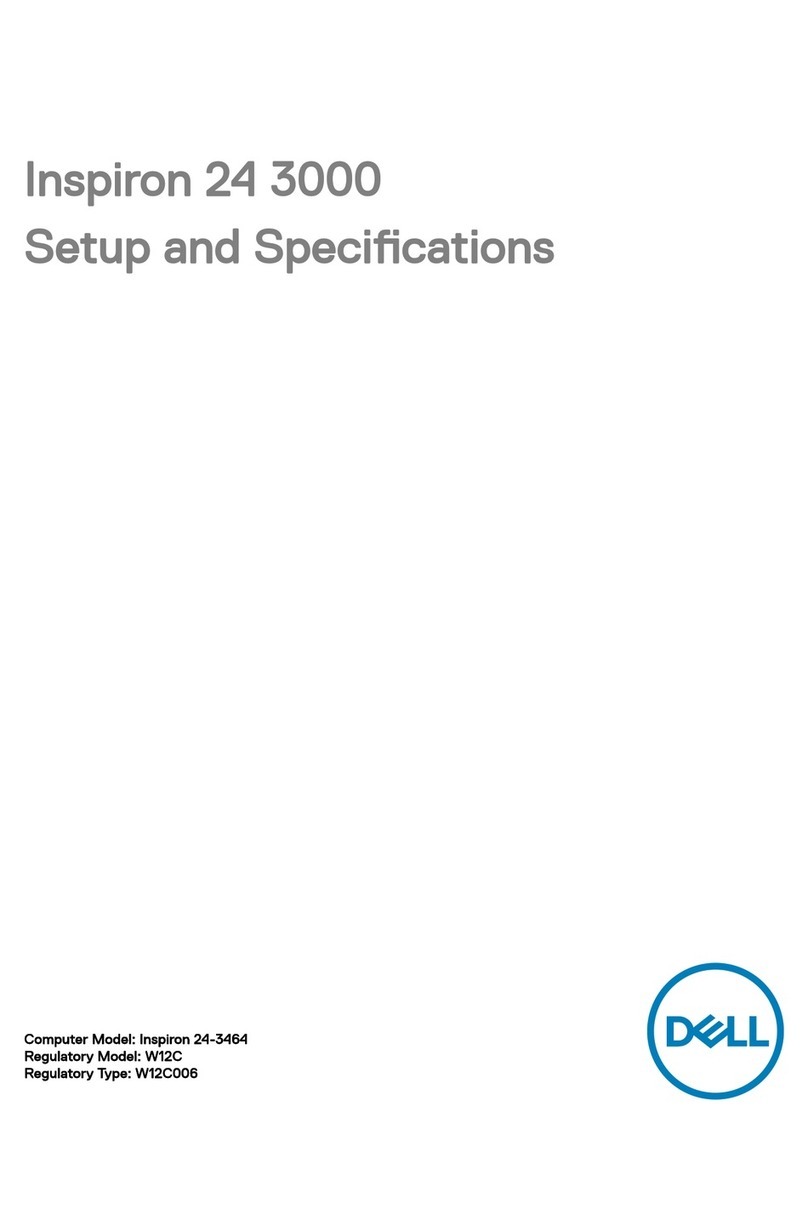 Dell Inspiron 24 3000 series Setup and specifications