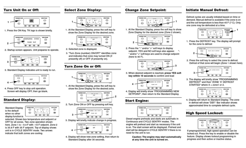 Thermo King Spectrum TS operating guide