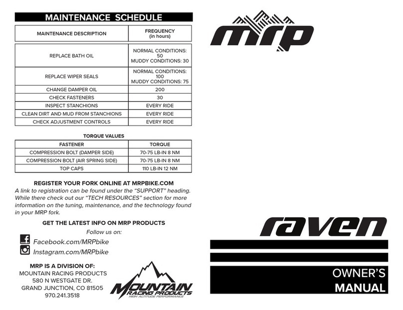 MRP raven owner's manual