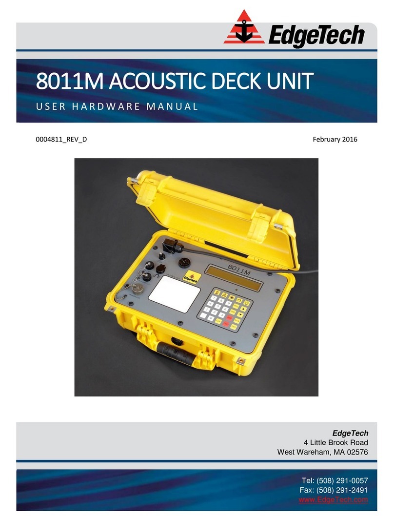 Edgetech 8011M User manual