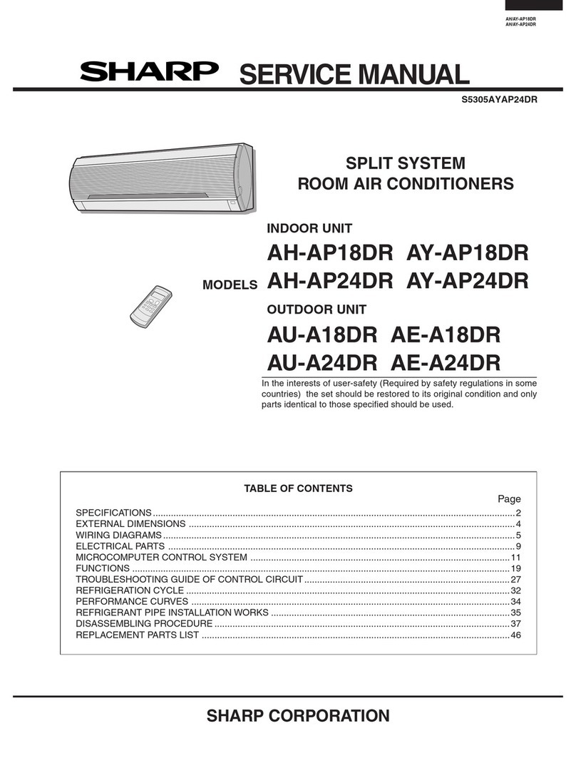 Sharp AH-AP18DR User manual