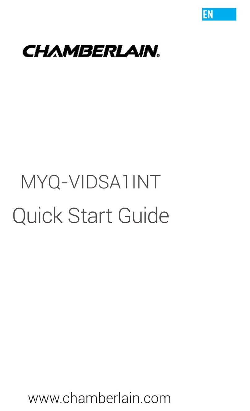 Chamberlain MYQ-VIDSA1INT quick start guide