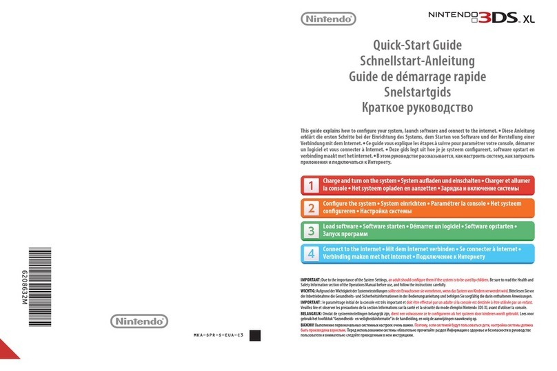 Nintendo 3DS XL quick start guide