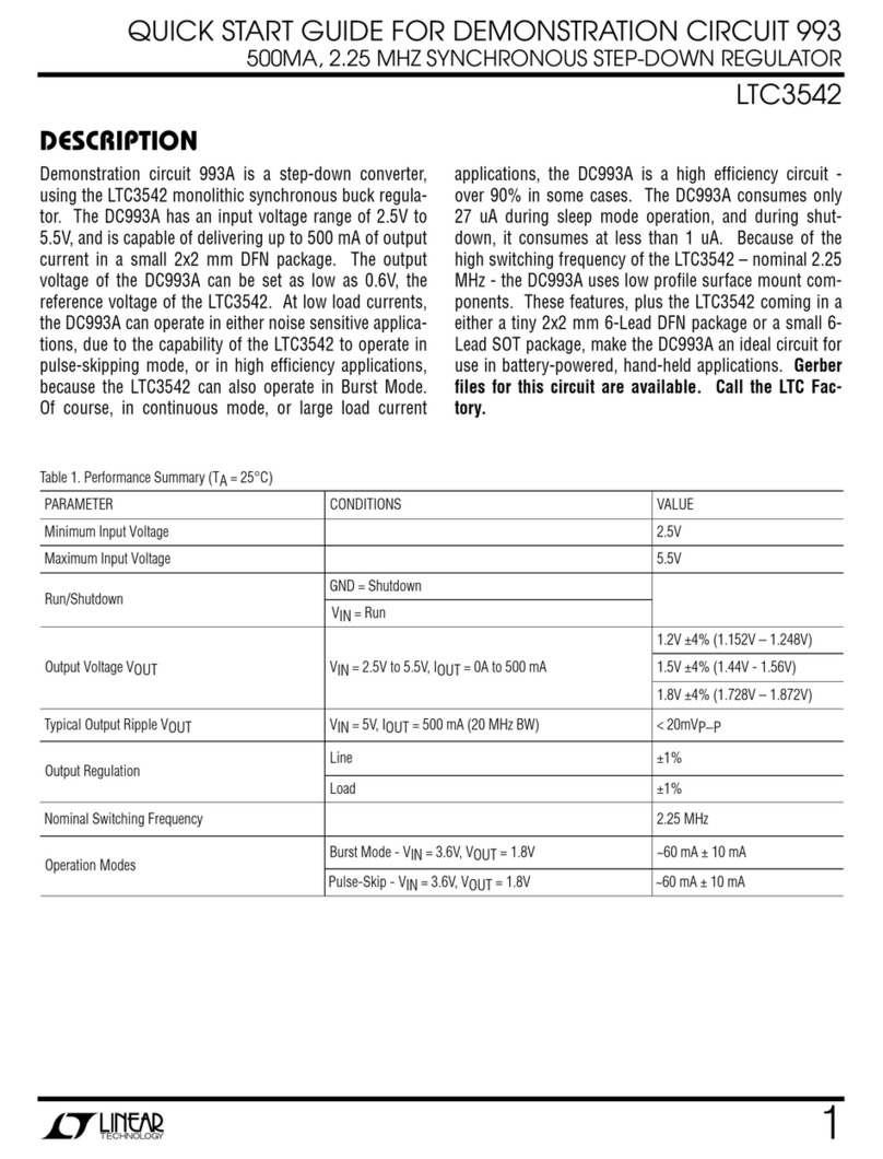 Linear Technology LTC3542 User manual