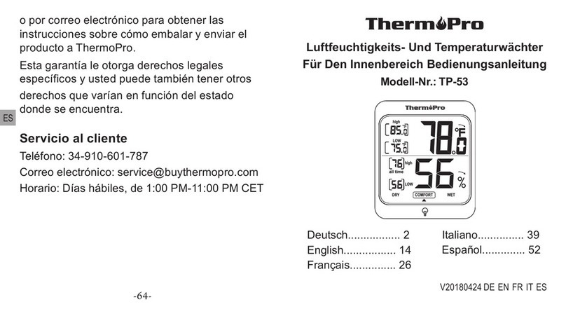ThermoPro TP-53 instruction manual