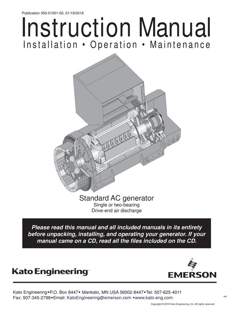 Kato Engineering Standard AC Generator instruction manual