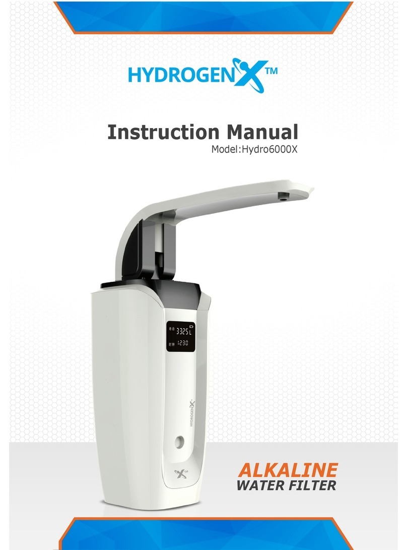 Hydrogen ALKALINE Hydro6000X User manual