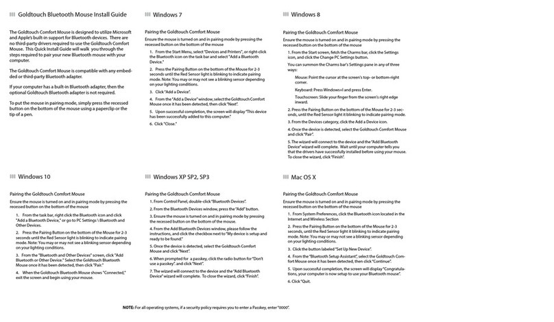 Goldtouch Comfort Mouse install guide