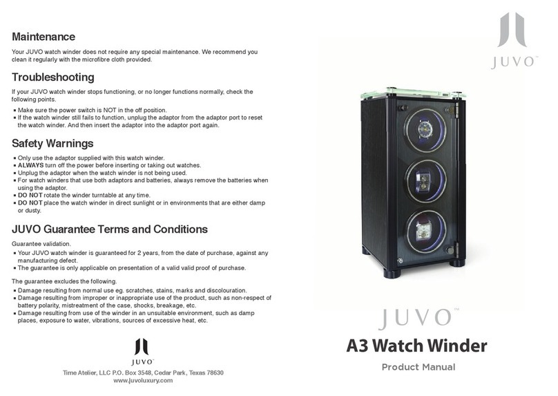 Juvo A3 product manual