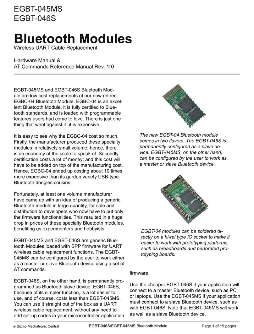 e-Gizmo EGBT-045MS Hardware manual