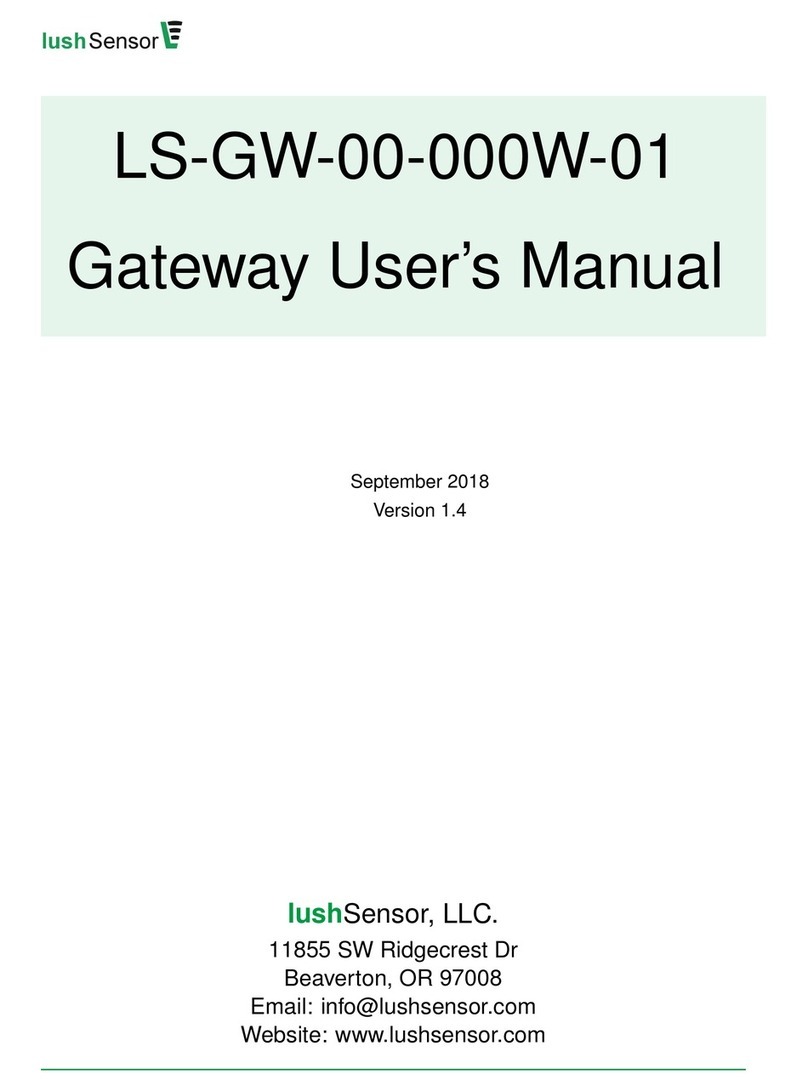 lushSensor LS-GW-00-000W-01 user manual