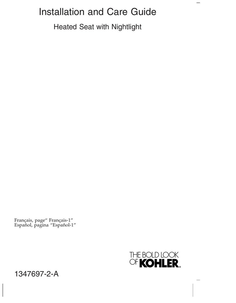 Kohler K-10349 Assembly instructions Kohler K-10349 Assembly instructions