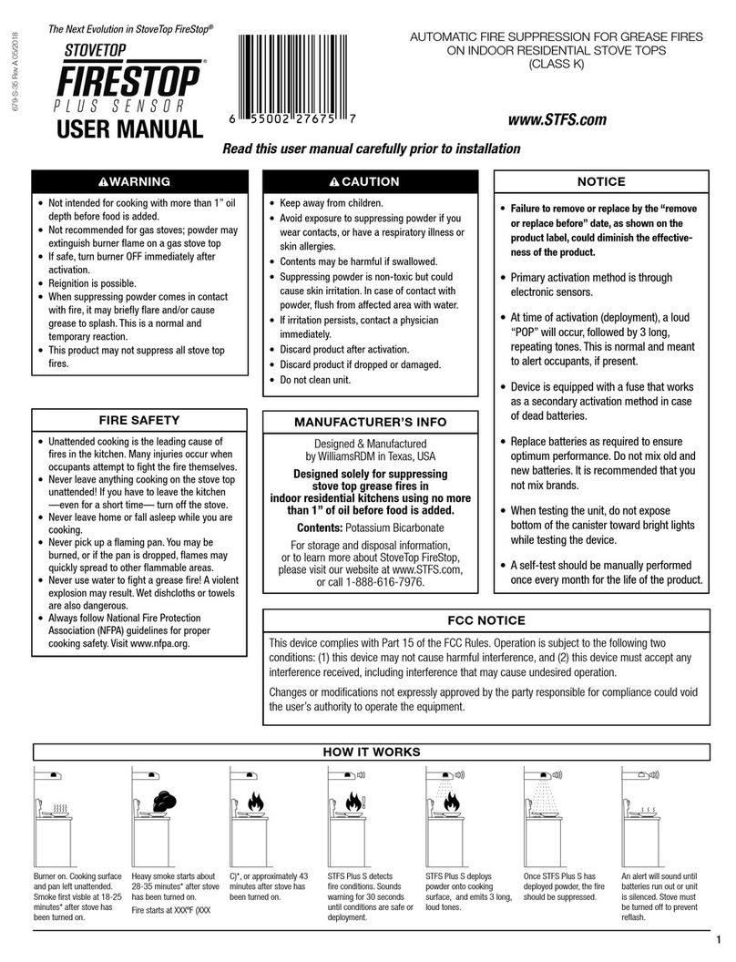 Stovetop Firestop Plus Sensor user manual