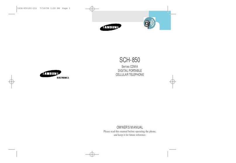 Samsung SCH-850 Series owner's manual