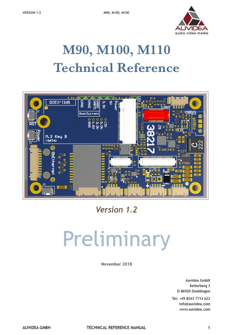 Auvidea M90 Technical reference manual
