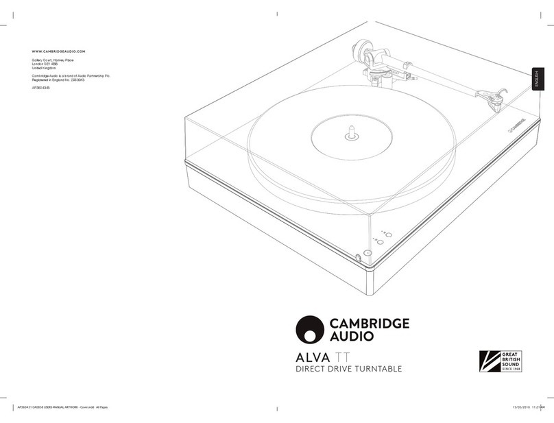 Cambridge Audio ALVA TT User manual