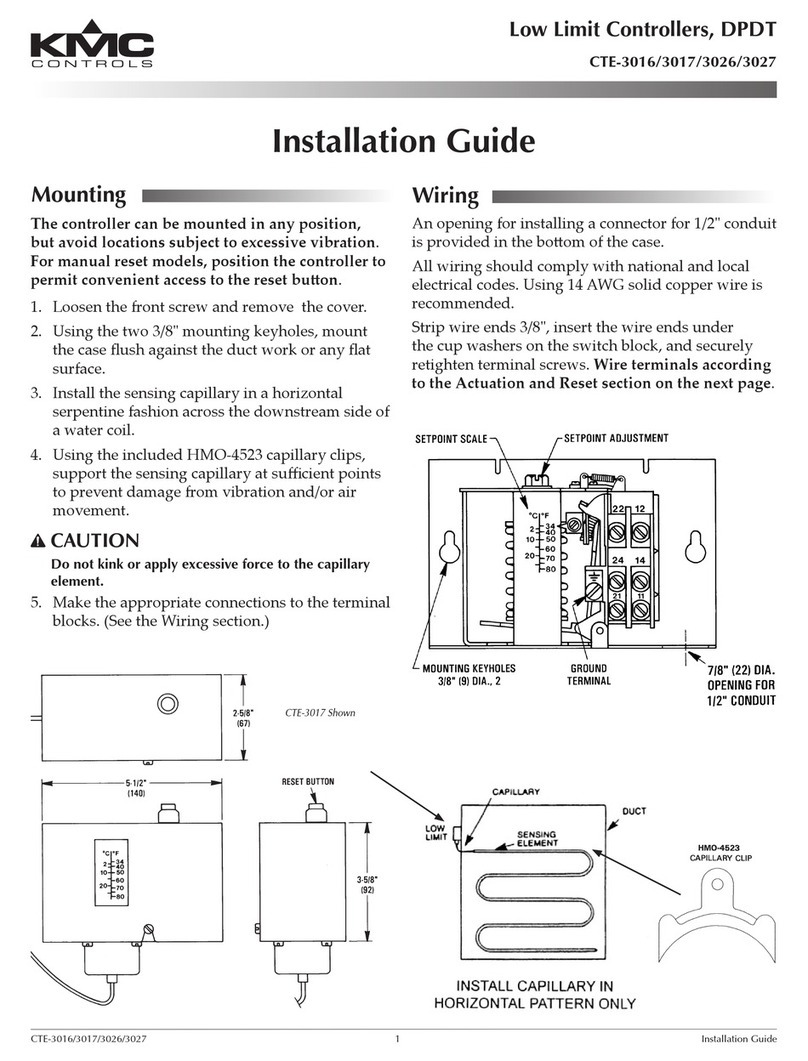 KMC Controls CTE-3017 User manual KMC Controls CTE-3017 User manual