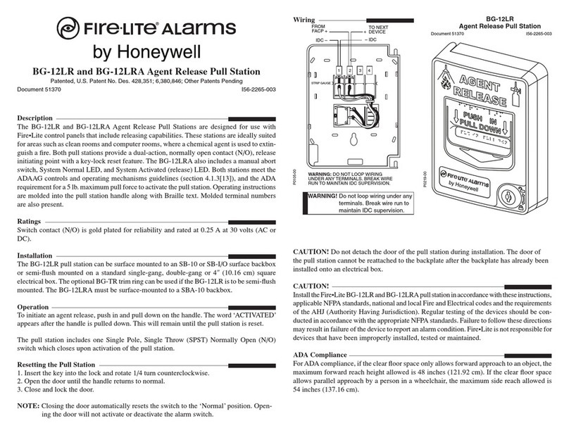 Fire-Lite Alarms BG-12LR manual