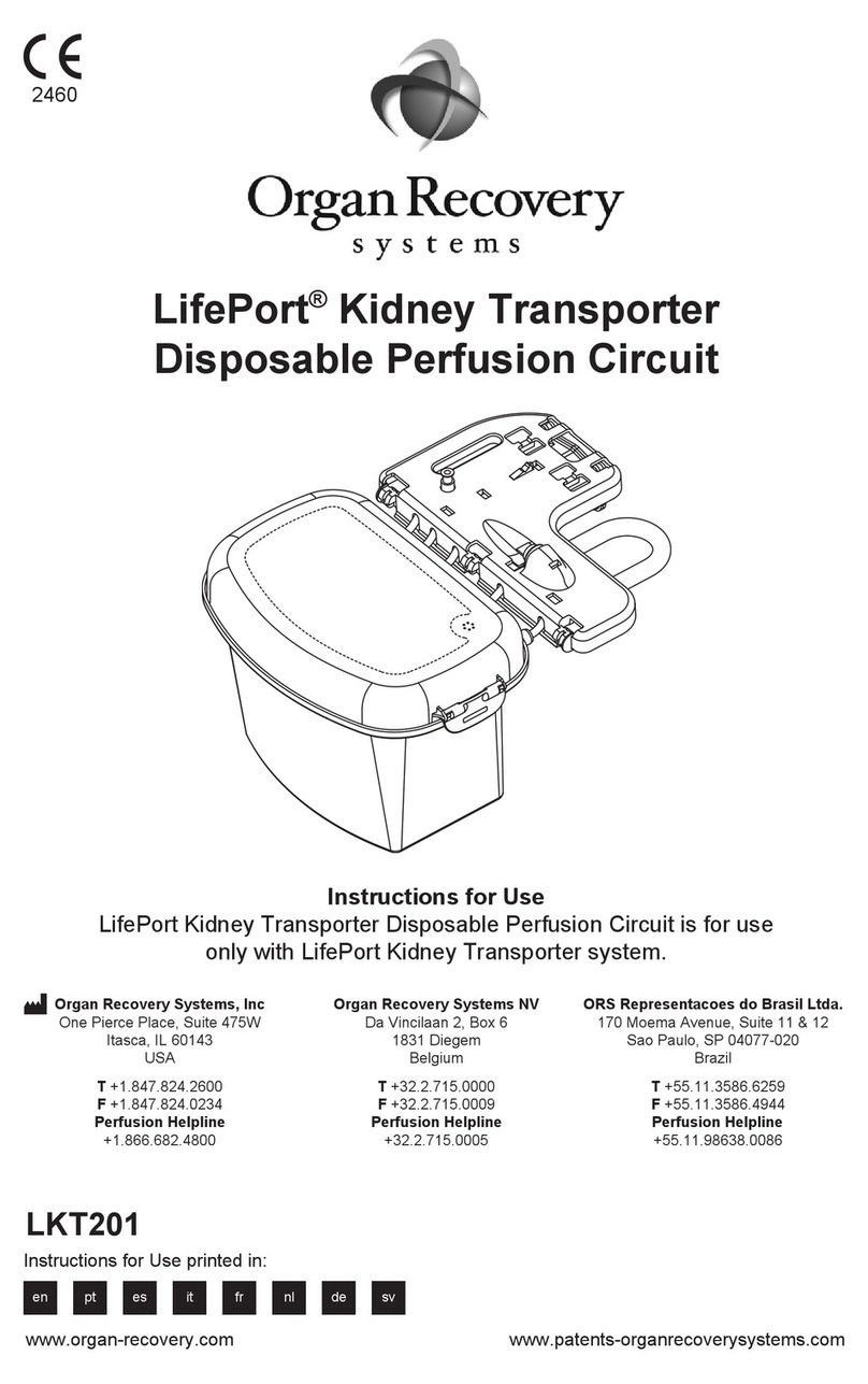 Organ recovery systems LifePort Kidney Transporter LKT201 Instructions for use