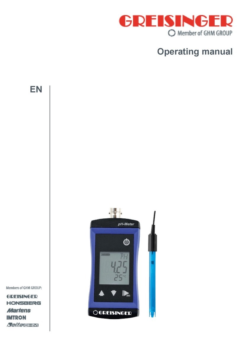 GREISINGER G 1501 operating manual