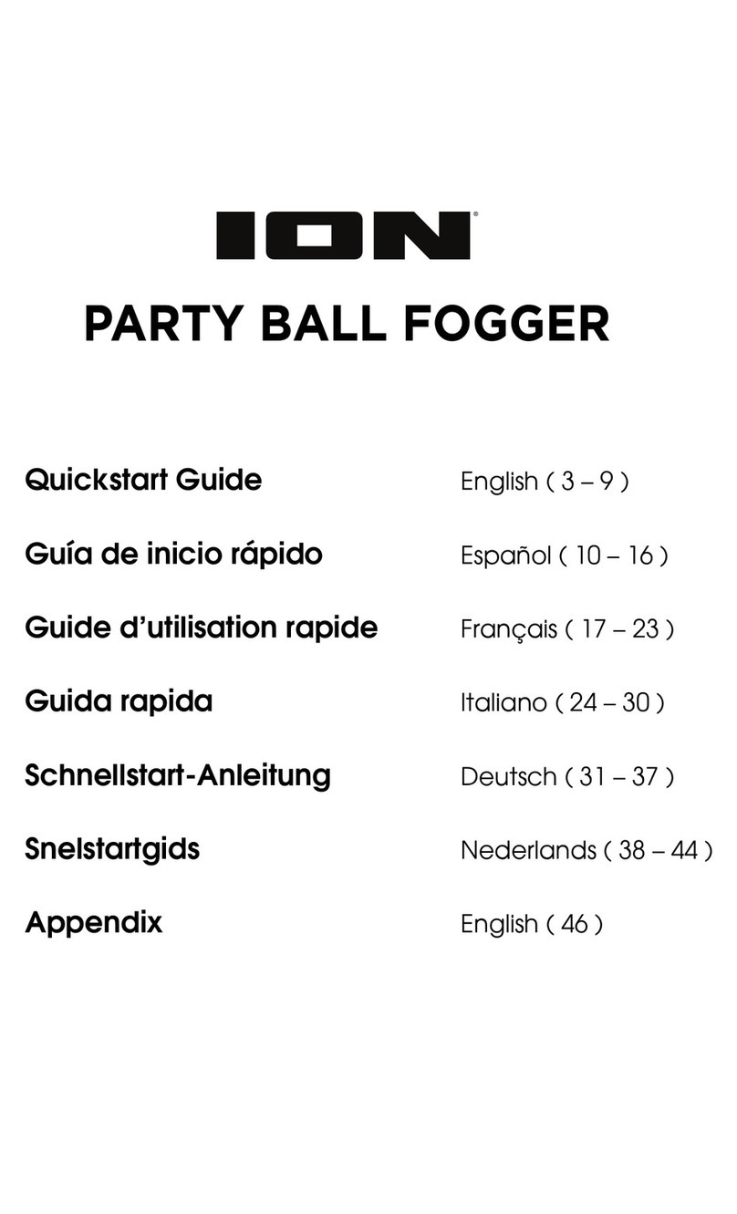 ION PARTY BALL FOGGER User manual