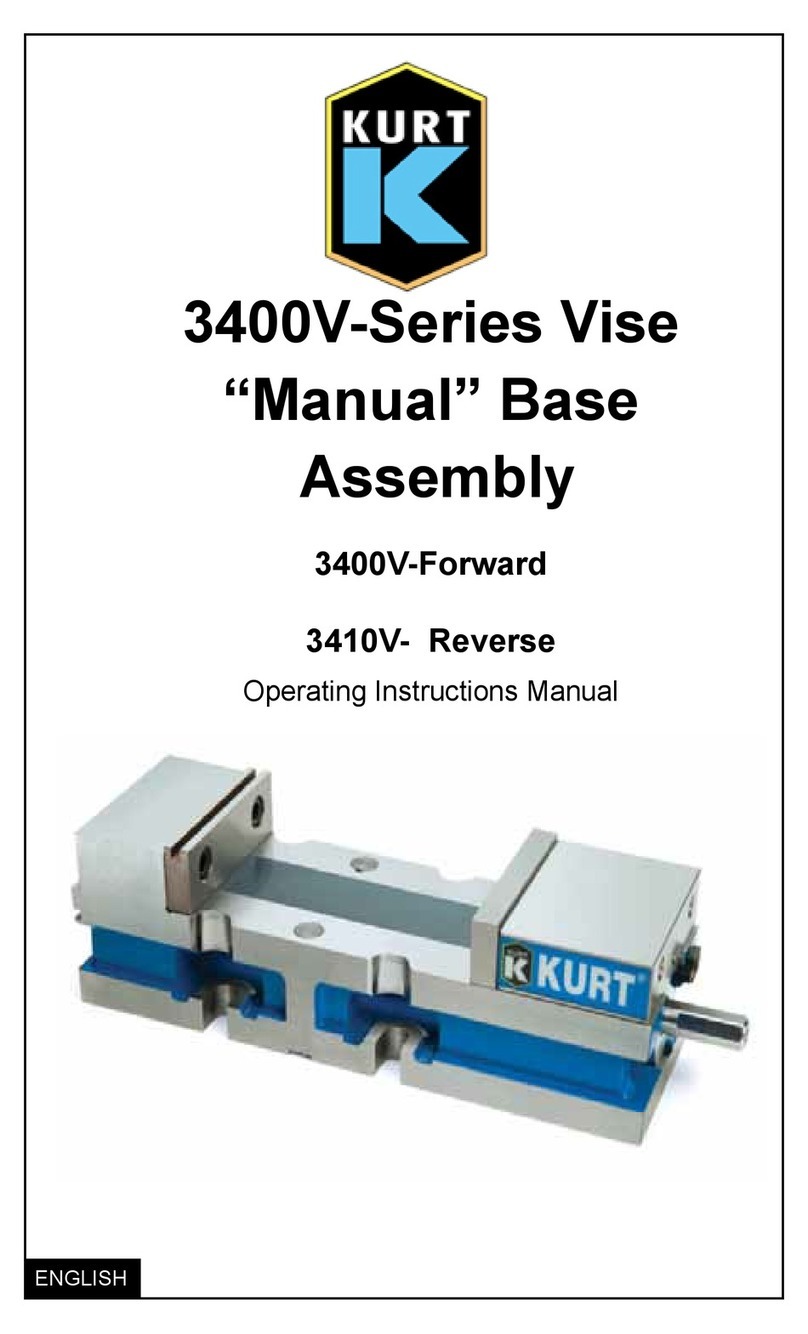 Kurt 3400V Series Operating instructions manual