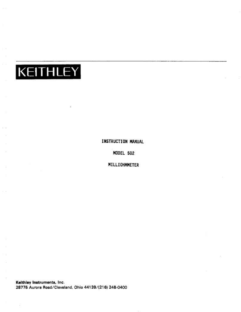 Keithley 502 instruction manual