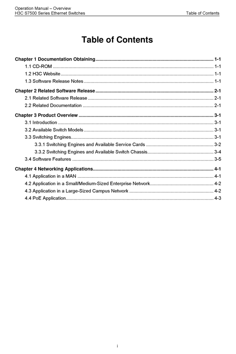 H3C S7500 Series Operation manual