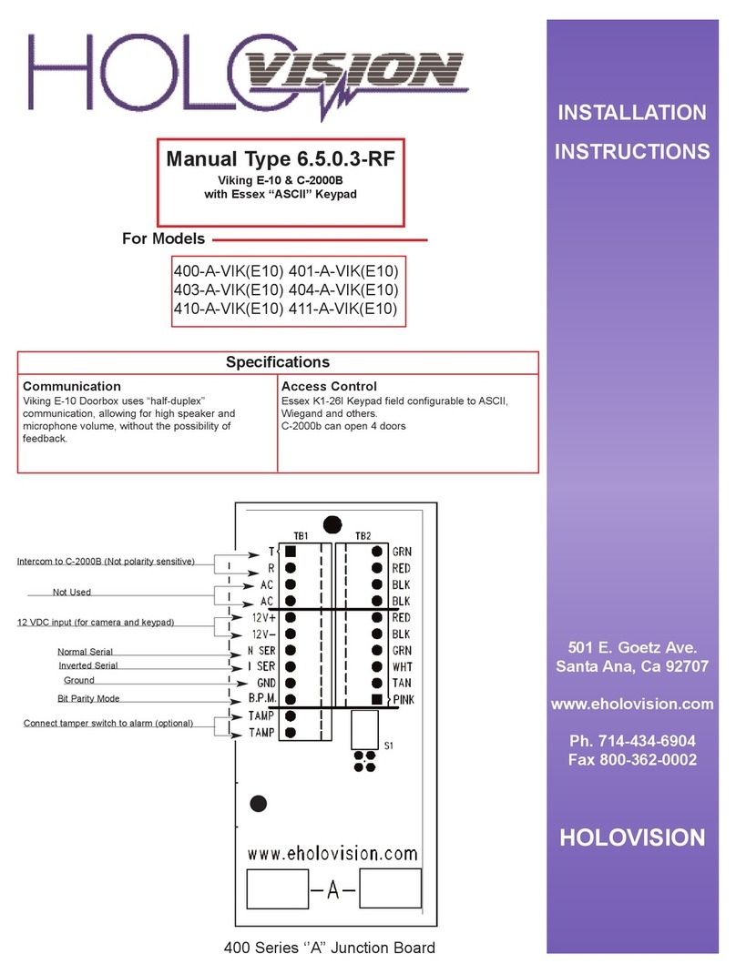 HOLOVISION Viking E-10 User manual