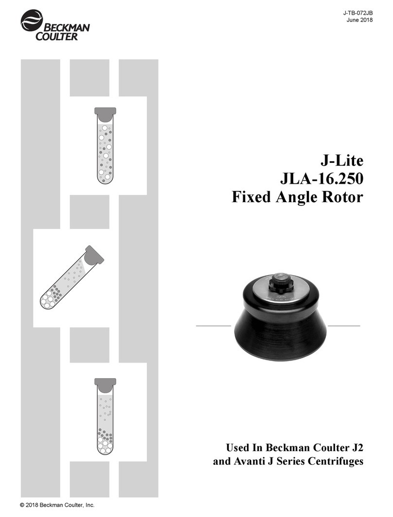 Beckman Coulter J-Lite JLA 16.250 instruction manual
