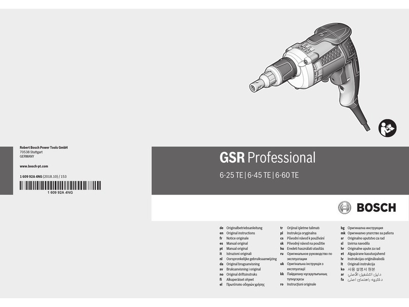 Bosch GSR 6-25 TE PROFESSIONAL Original instructions Bosch GSR 6-25 TE PROFESSIONAL Original instructions