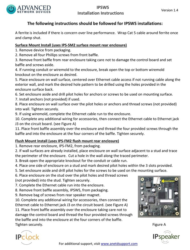 ADVANCED Network Devices IPSWS User manual