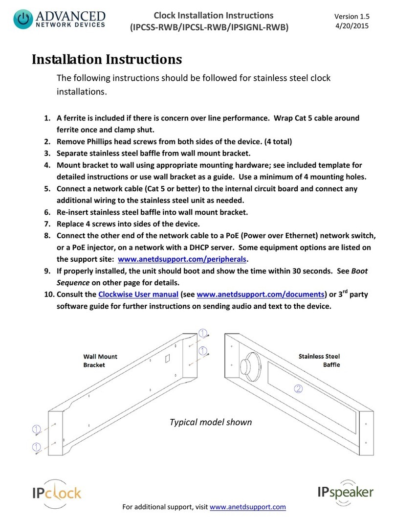 ADVANCED Network Devices IPCSS-RWB User manual