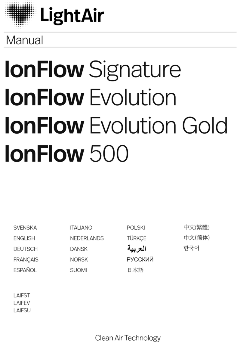 Lightair IonFlow Signature User manual