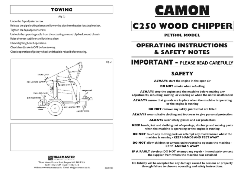 Tracmaster Camon C250 Operating instructions & safety notes