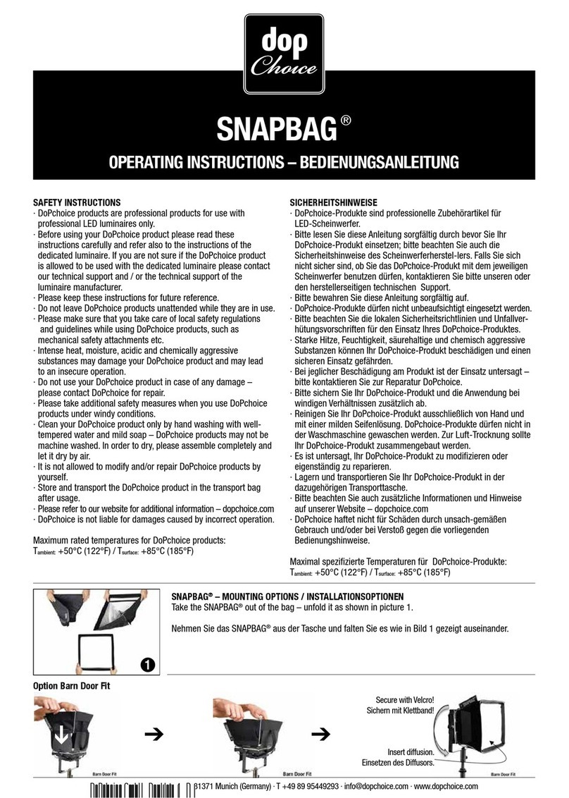 Dop Choice SNAPBAG User manual