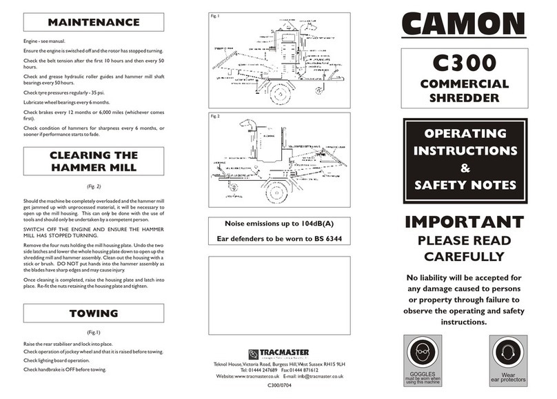 Tracmaster Camon C300 Operating instructions & safety notes